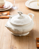 Ornate Covered Casserole With Serving Spoon 