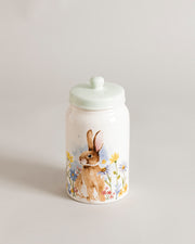 Spring Bunny Floral Kitchen Storage Jar