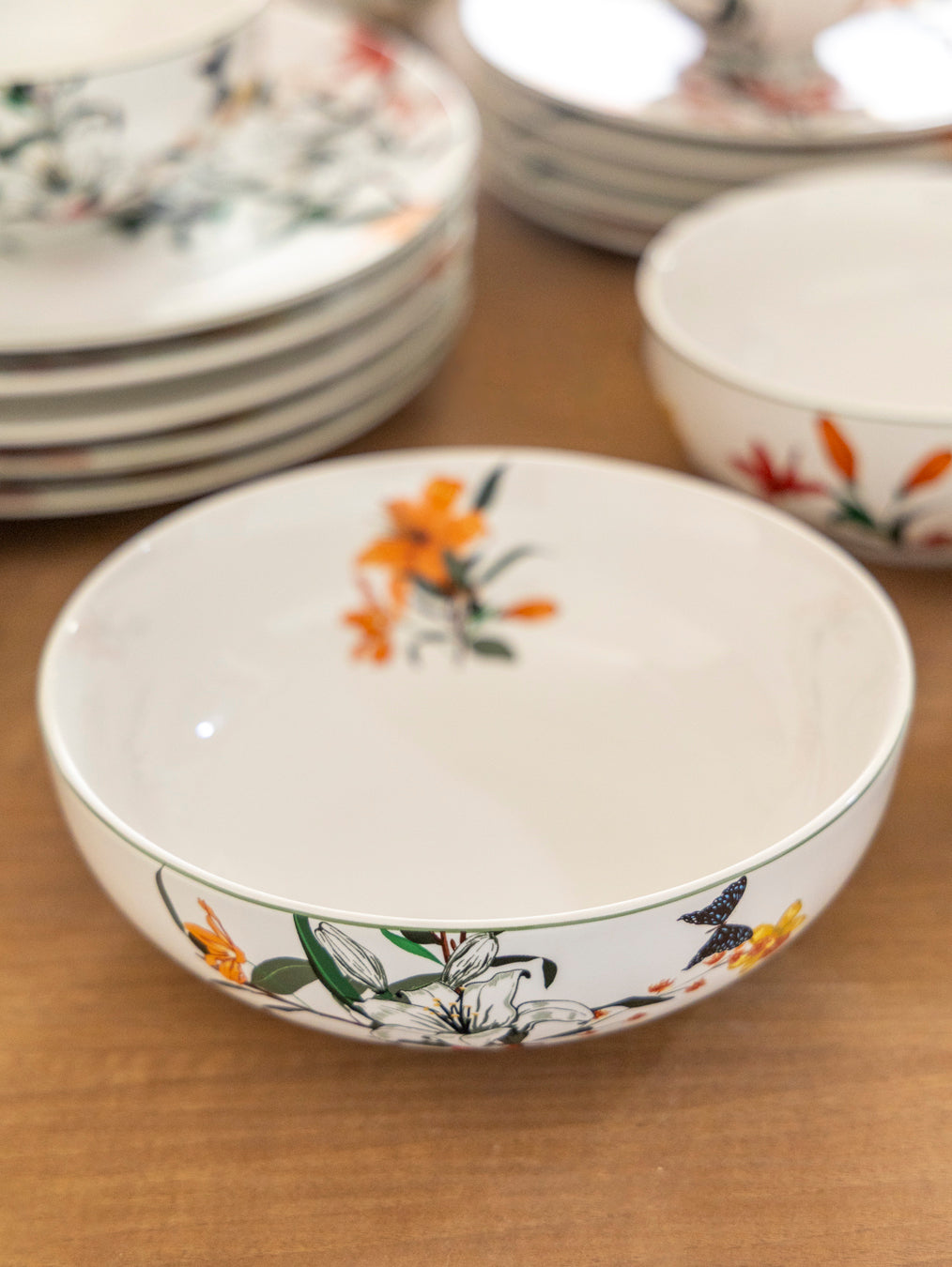 Autumn Bloom - 21 Piece  Dinner Set 