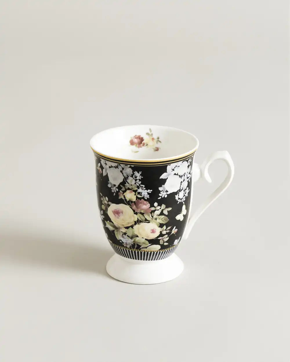The Midnight Botanical Ceramic Mug - Single