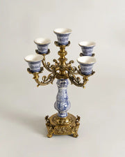 'Toile de Jouy' Victorian Ornamental Candle Stand