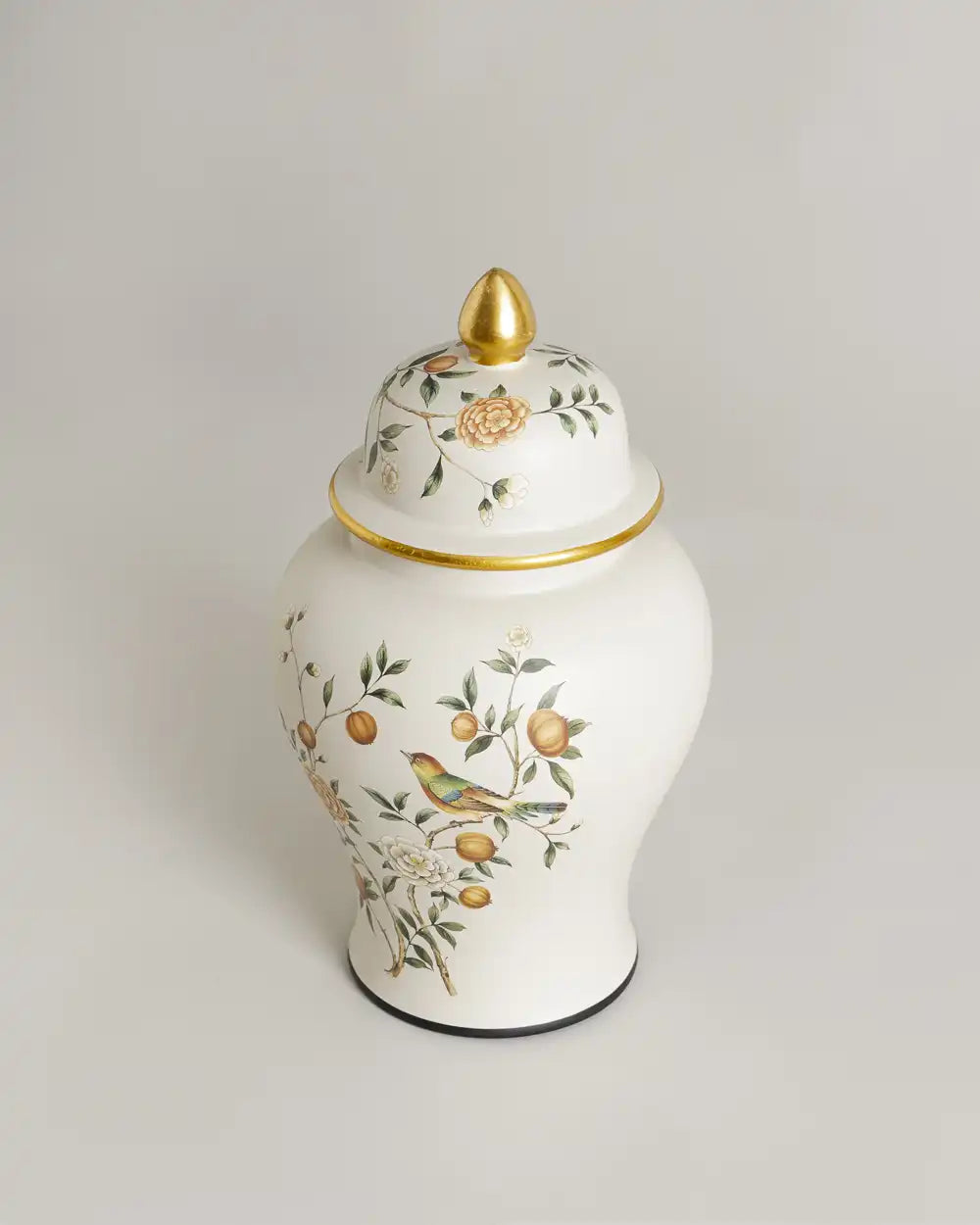 Elegant Botanical Garden Temple Jar - Small