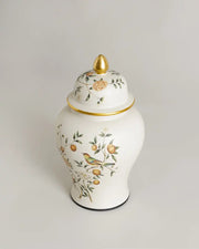 Elegant Botanical Garden Temple Jar - Small