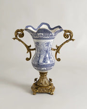 'Toile de Jouy' Victorian Ornamental Vase