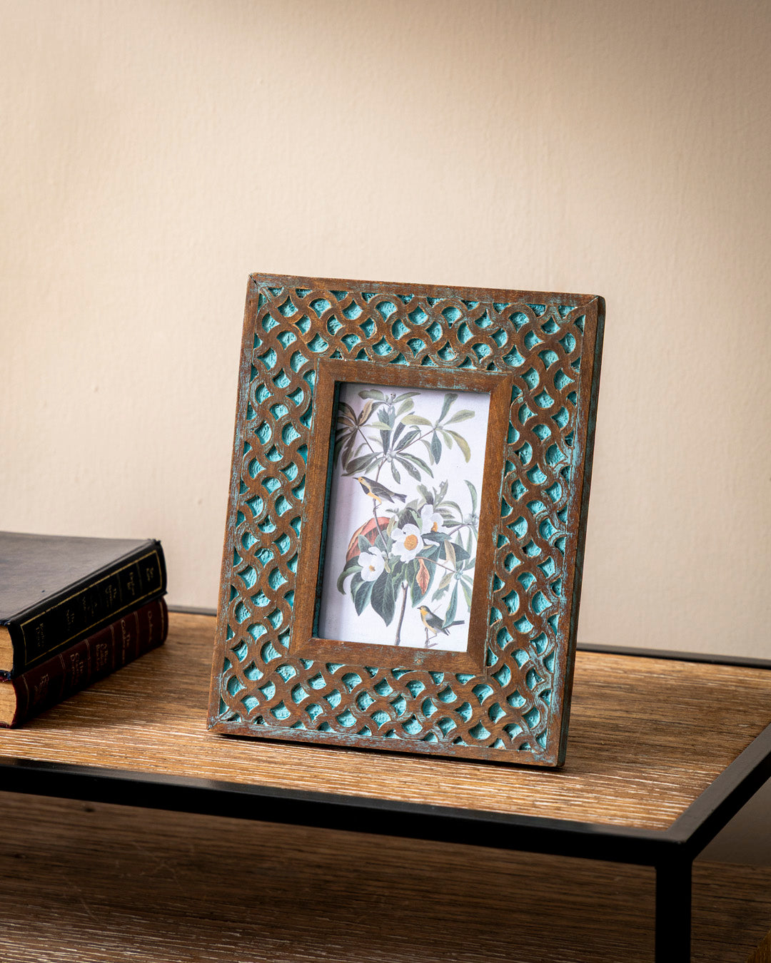 Moroccan Lattice Vintage Photo Frame 