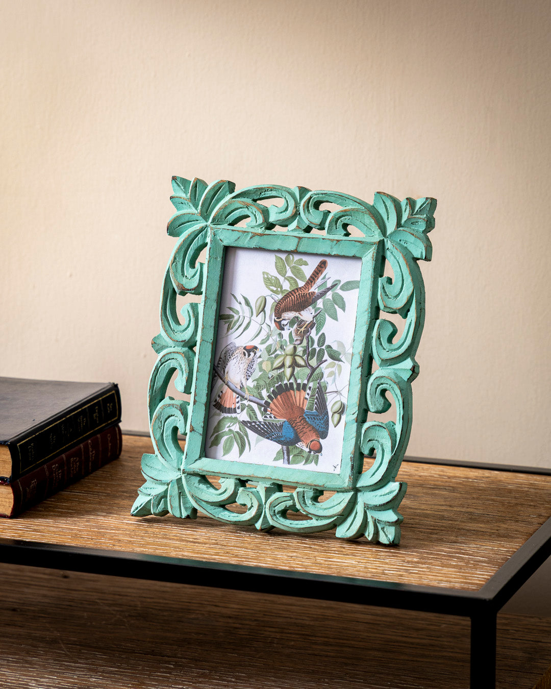 Mint Carved Bohemian Photo Frame 