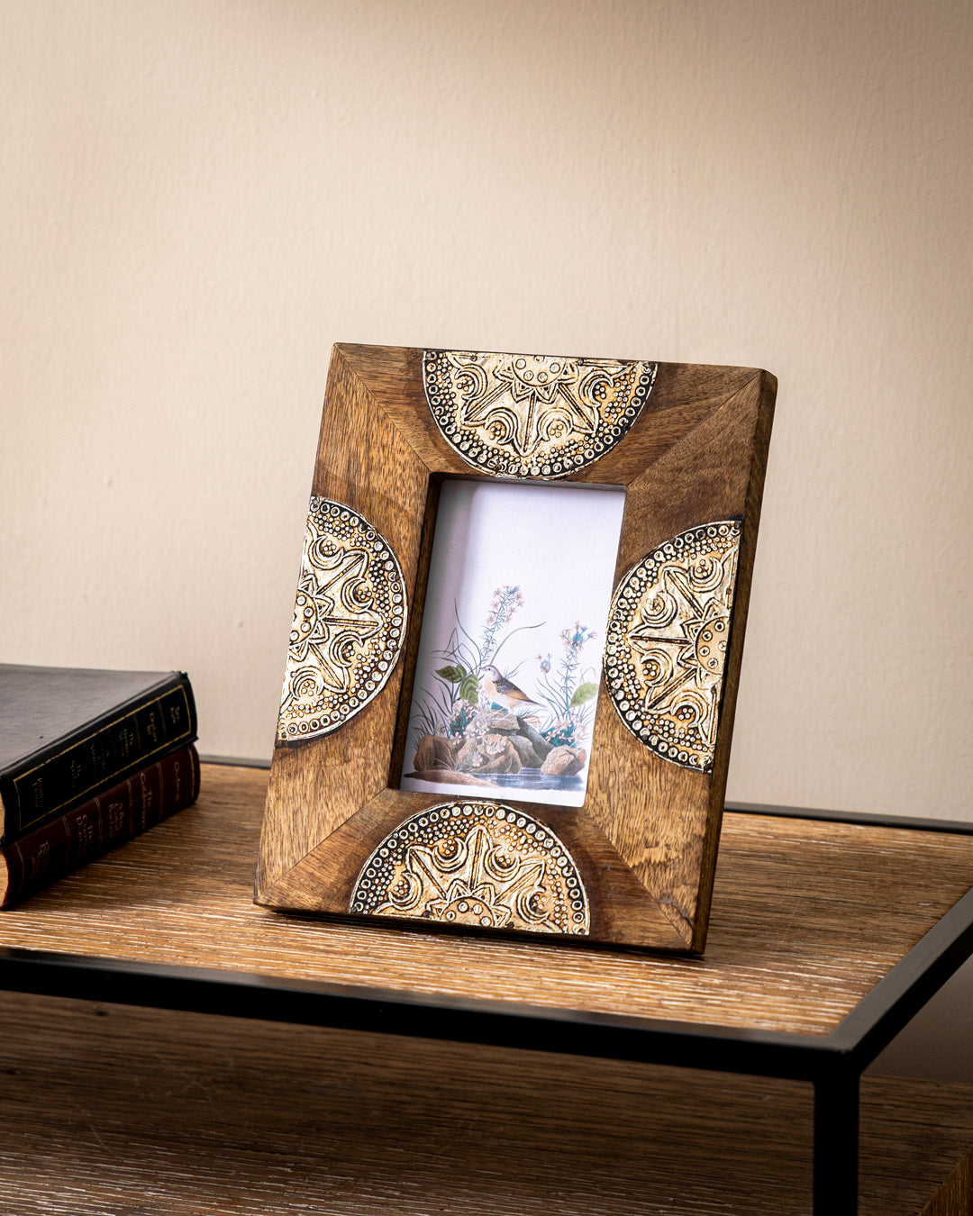 Ethnic Medallion Wooden Photo Frame 