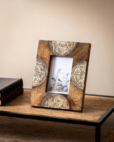 Ethnic Medallion Wooden Photo Frame 