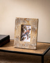 Bohemian Floral Carved Photo Frame 