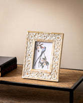 Vintage Blossom Carved Photo Frame 