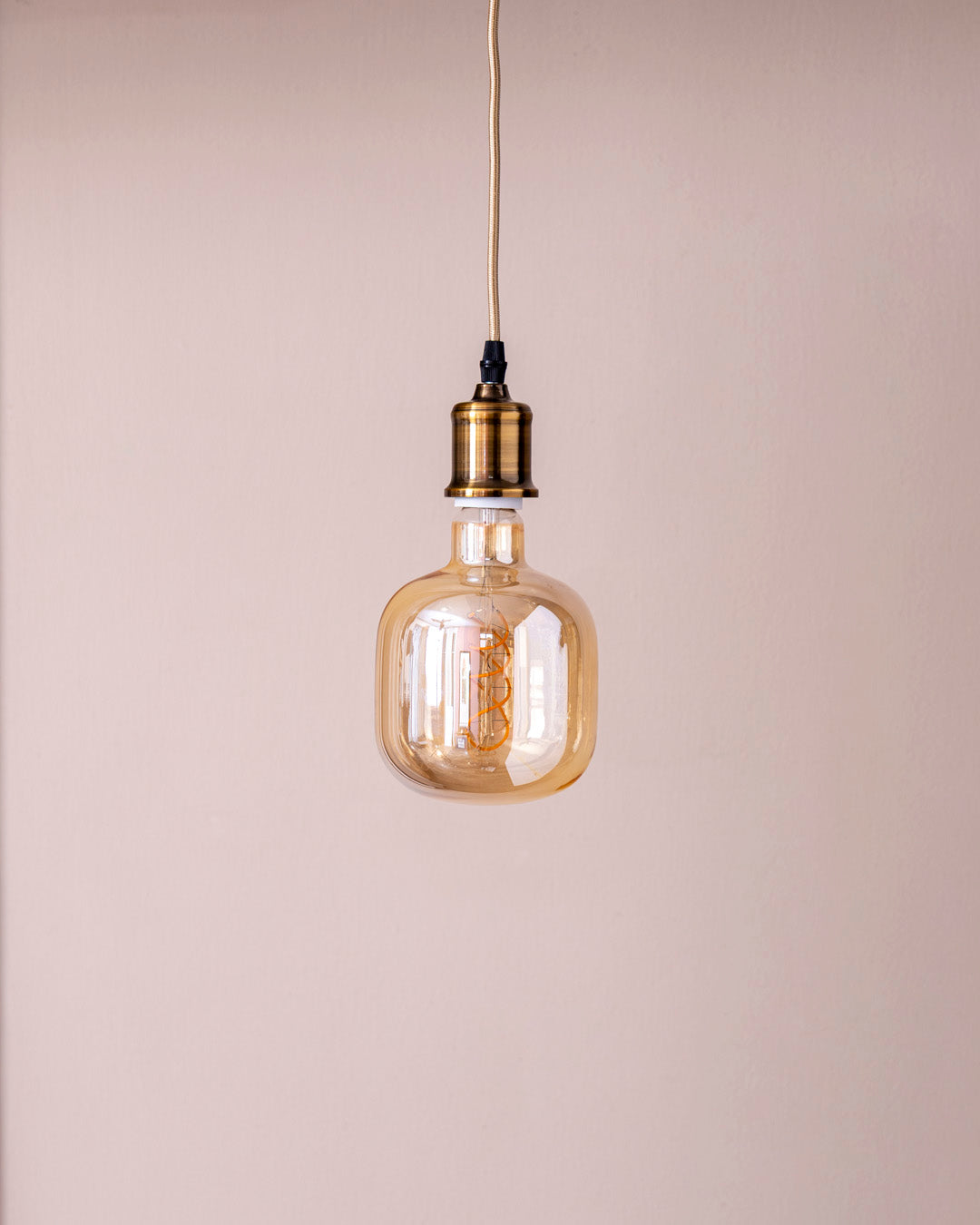 Amber Glass Statement LED Bulb 