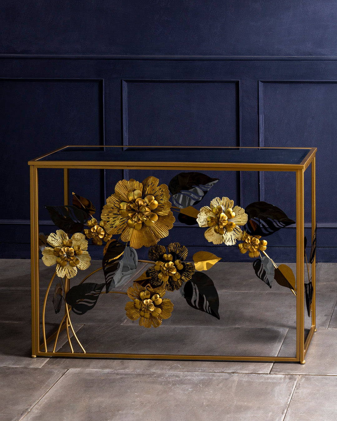Floral Majesty Console Table 