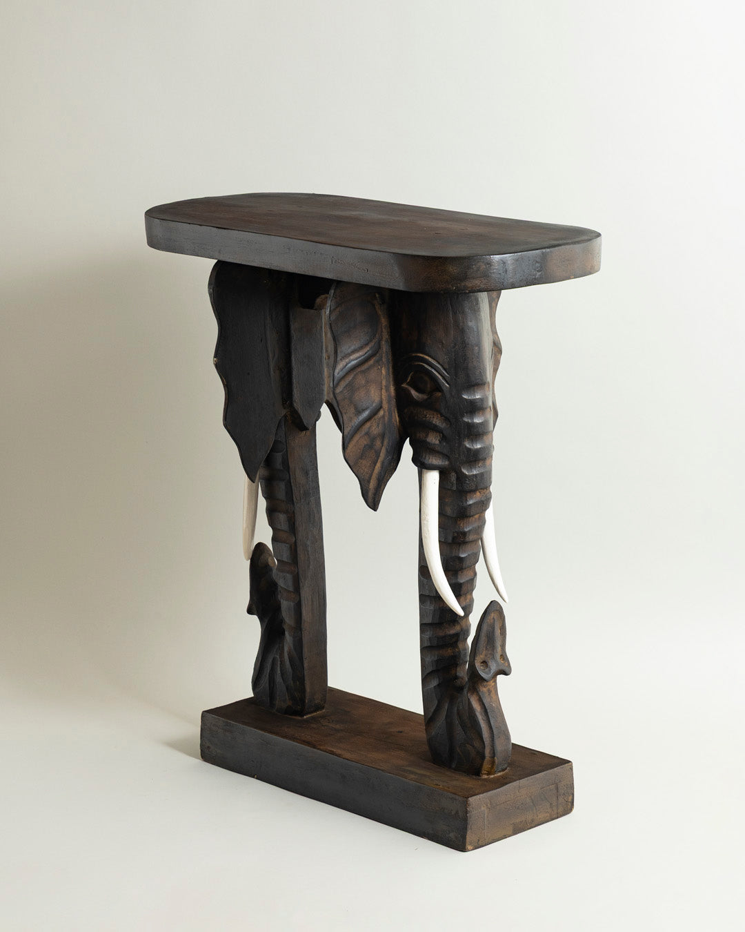 Royal Dual  Elephant Console Table - 75 CM 