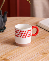 Red & White Sunrise Charm Mug 