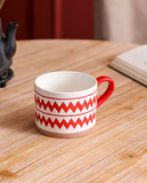 Red & White Sunrise Charm Mug 