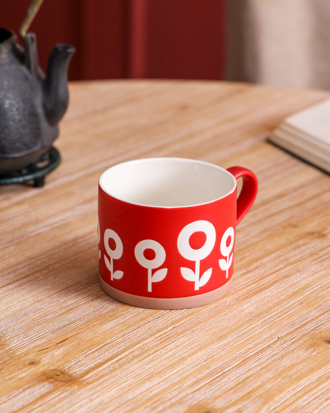 Red & White Sunrise Charm Mug 