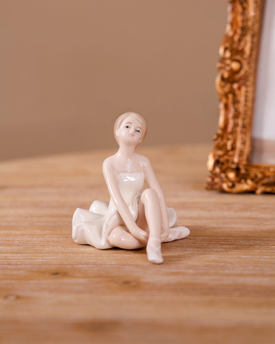 Seated Ballerina Doll Figurine 