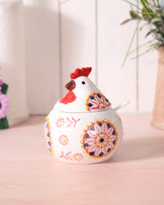 Farmhouse Rooster Condiment Server - Red