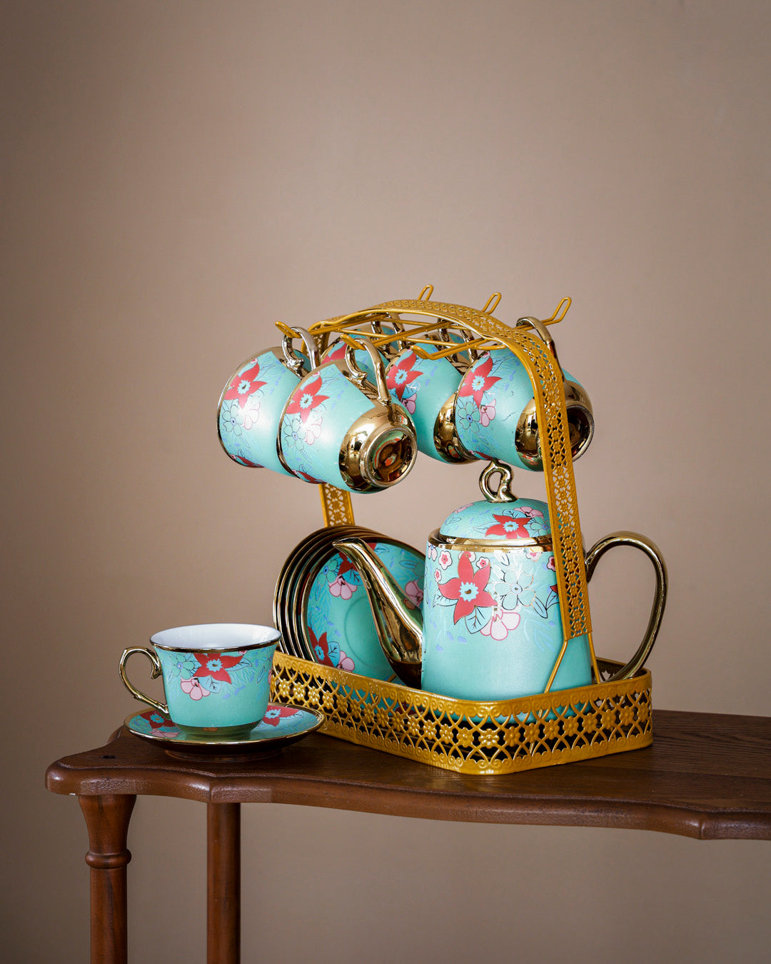Dahlia - 14-Piece Tea Set with Stand 
