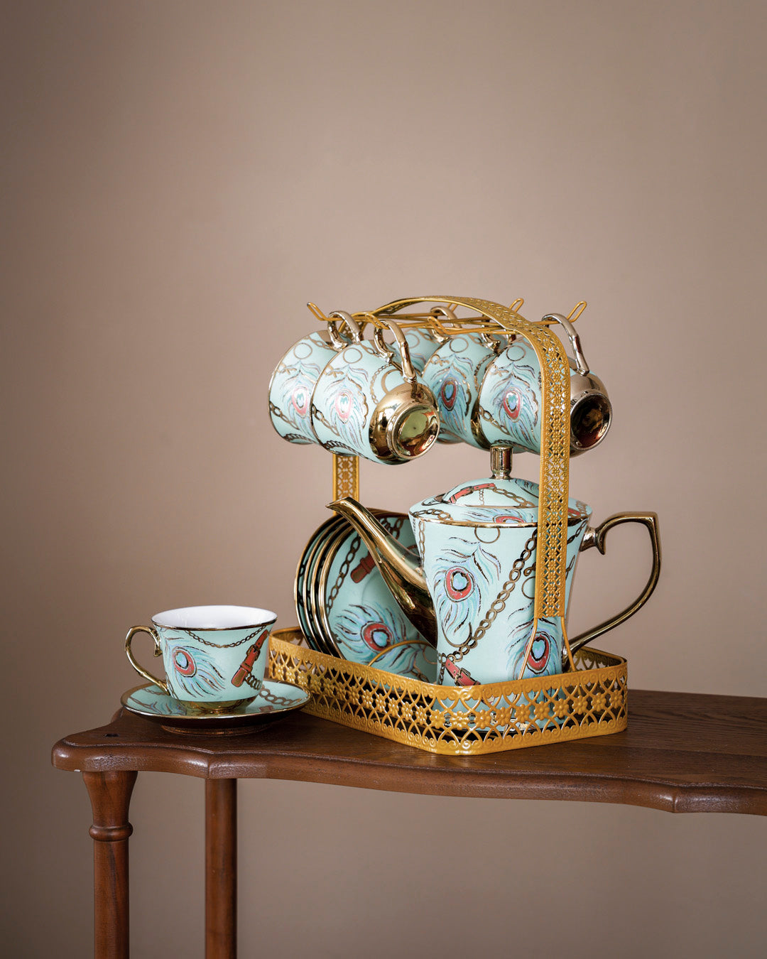 Dahlia - 14-Piece Tea Set with Stand 