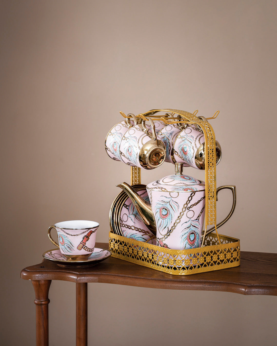 Dahlia - 14-Piece Tea Set with Stand 