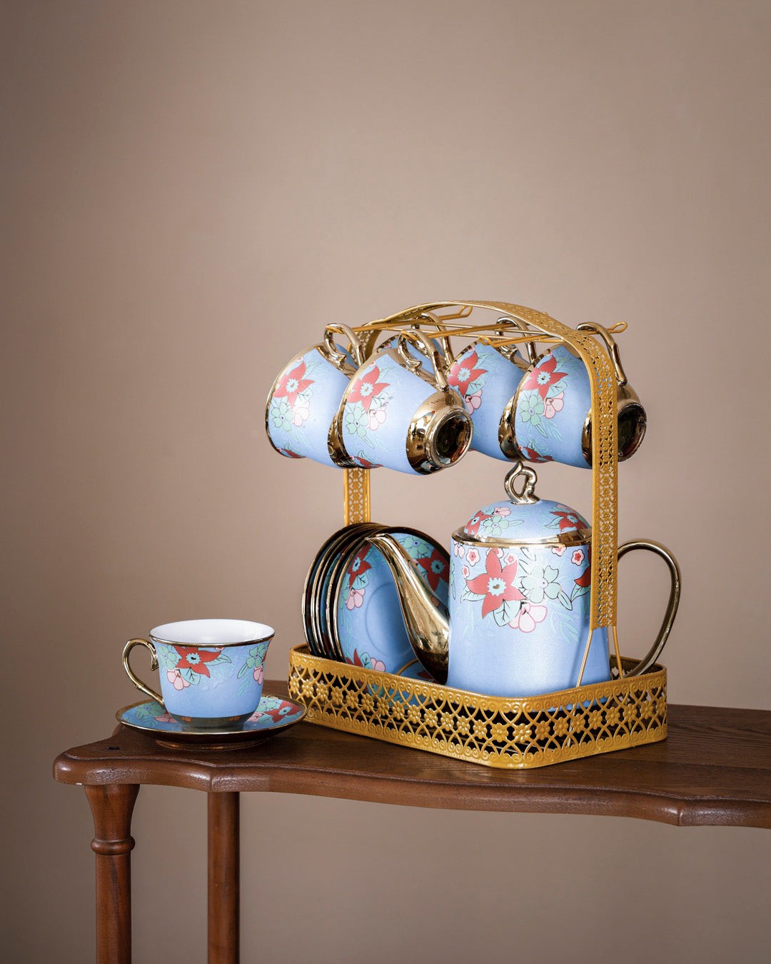 Dahlia - 14-Piece Tea Set with Stand 