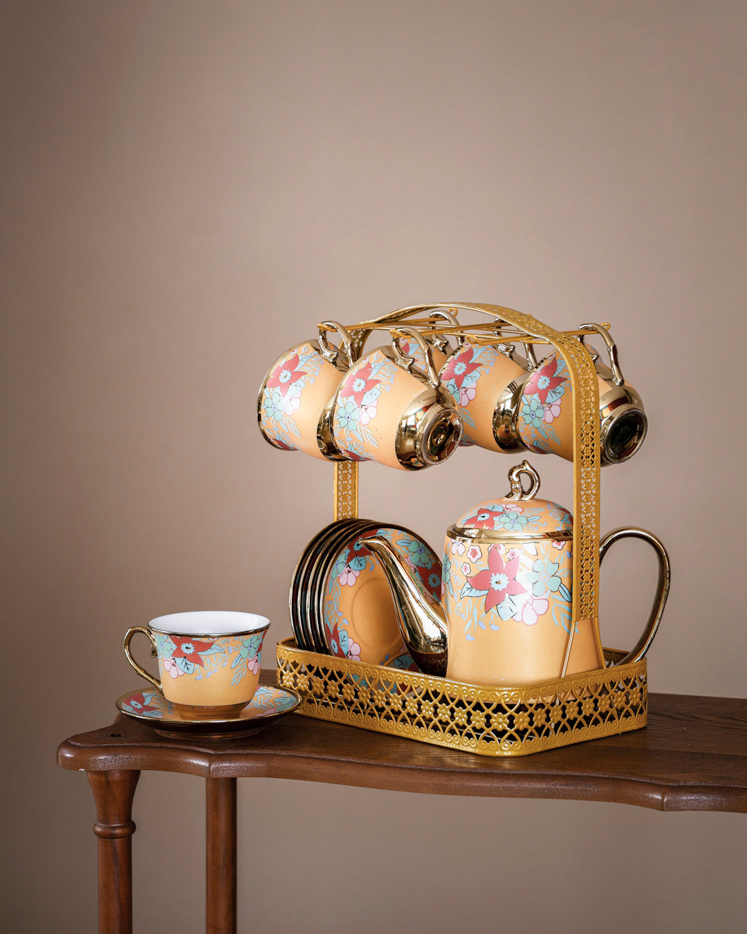 Dahlia - 14-Piece Tea Set with Stand 