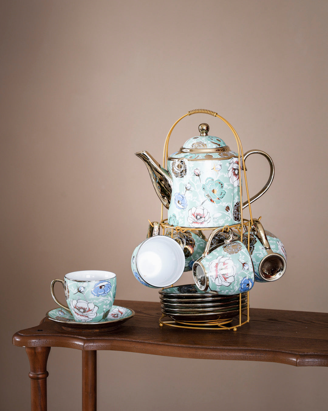 Briony 14-Piece Tea Set with Stand 