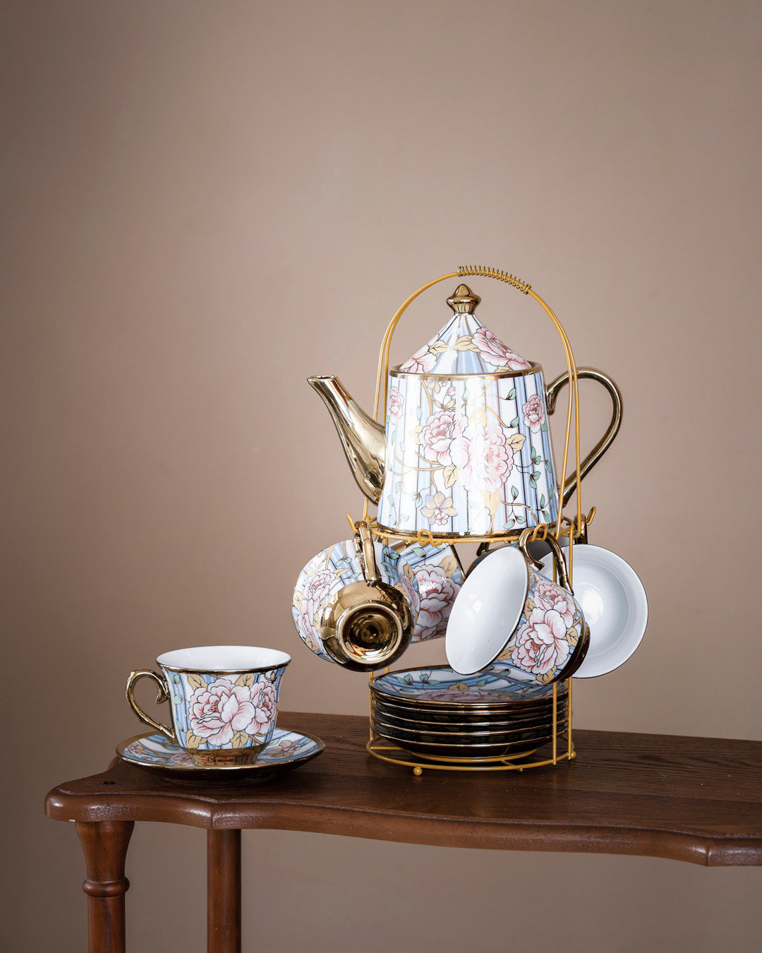 Briony 14-Piece Tea Set with Stand 