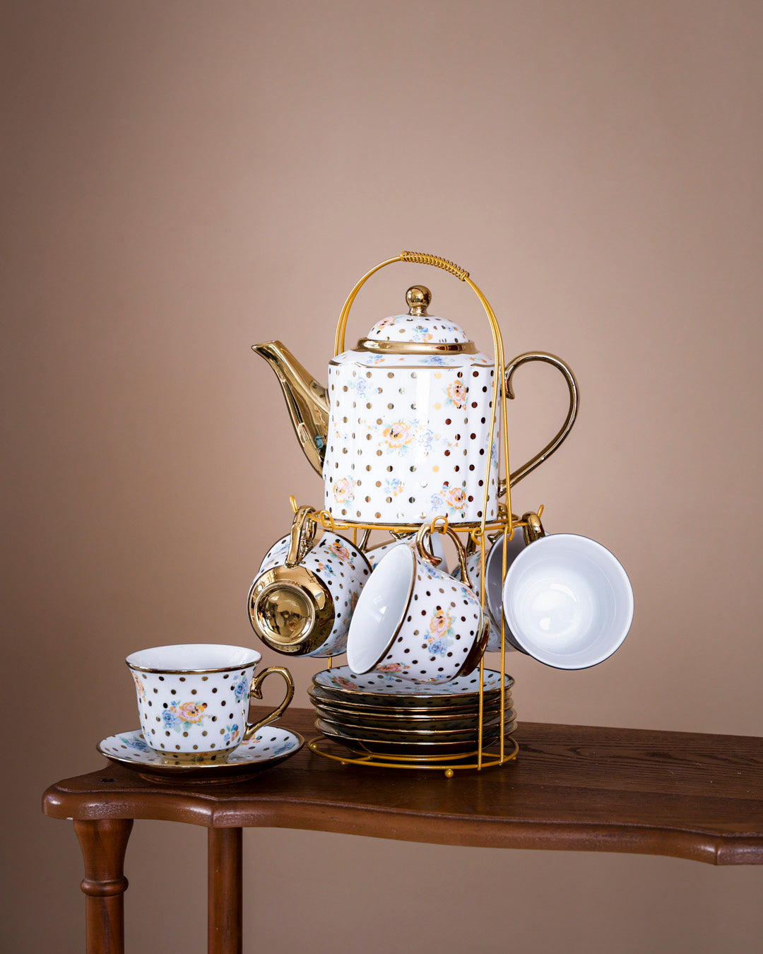 Briony 14-Piece Tea Set with Stand 