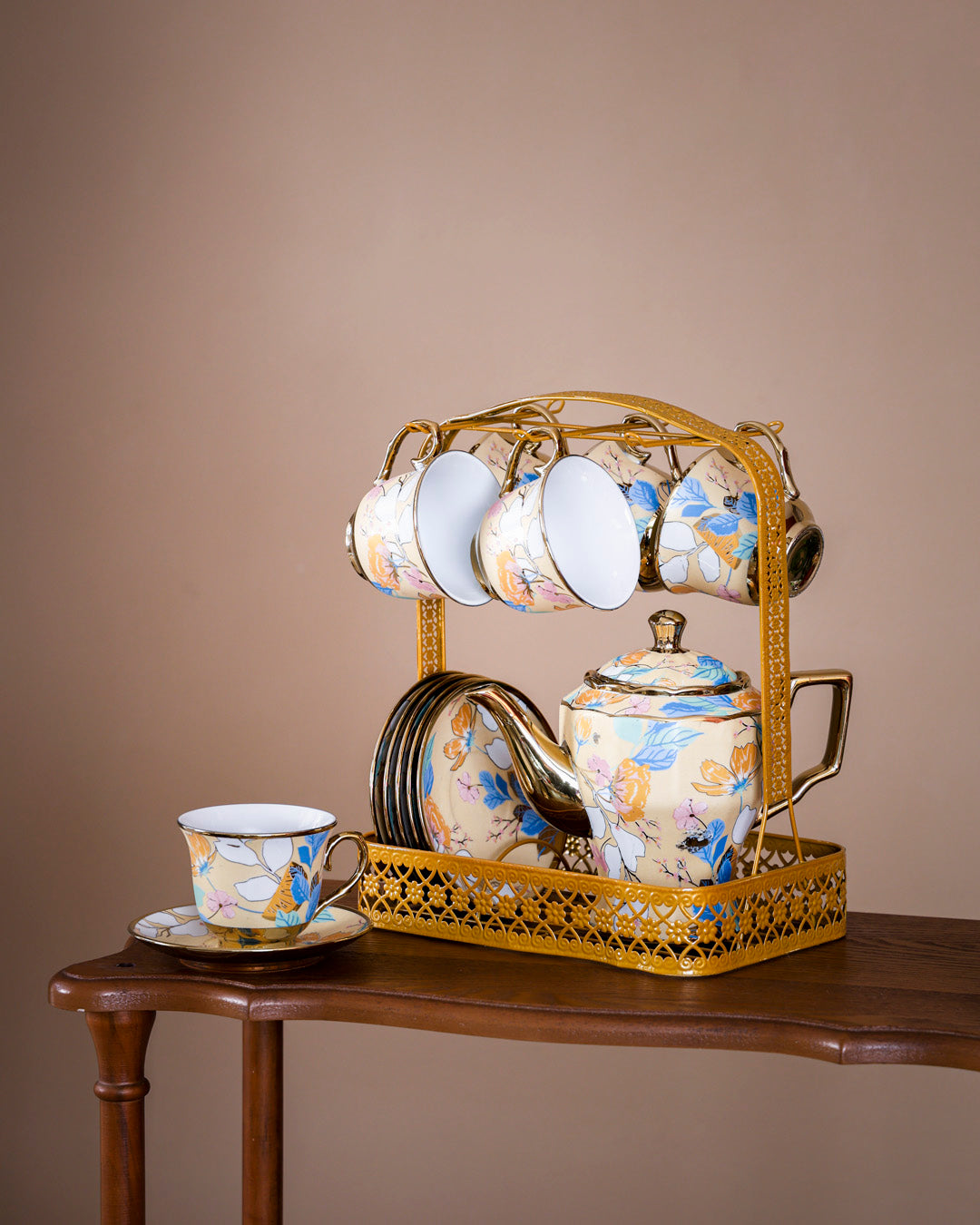 Dahlia - 14-Piece Tea Set with Stand 