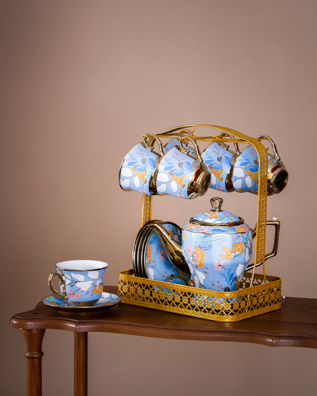 Dahlia - 14-Piece Tea Set with Stand 