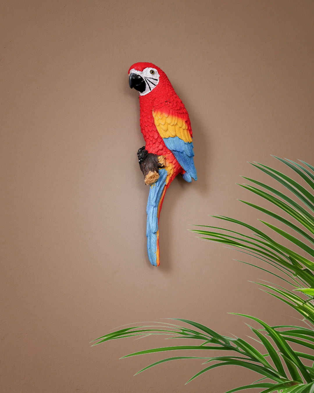 Wall Hanging Macaw Parrot Sculpture 