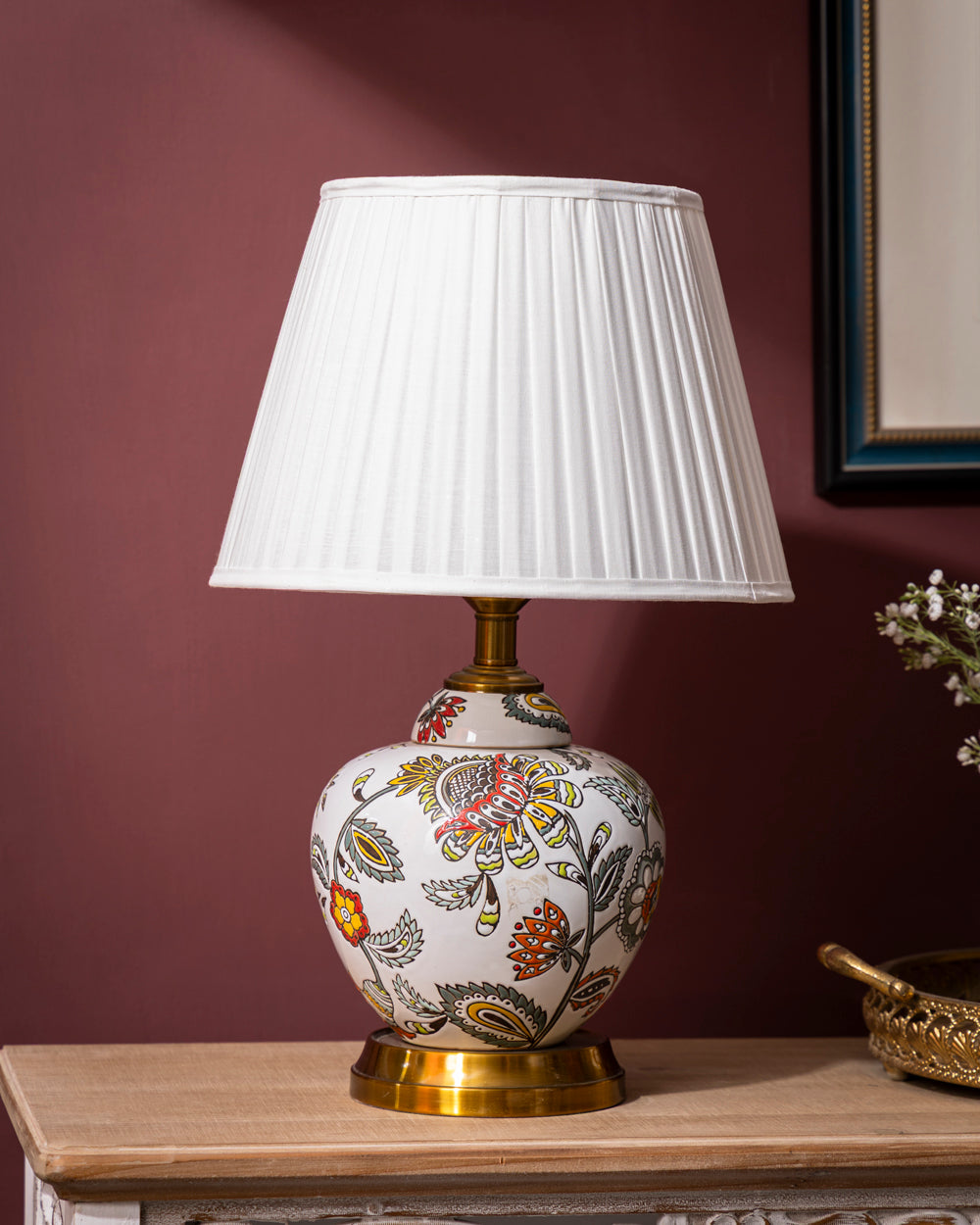 Bohemian Blossom Ceramic Table Lamp