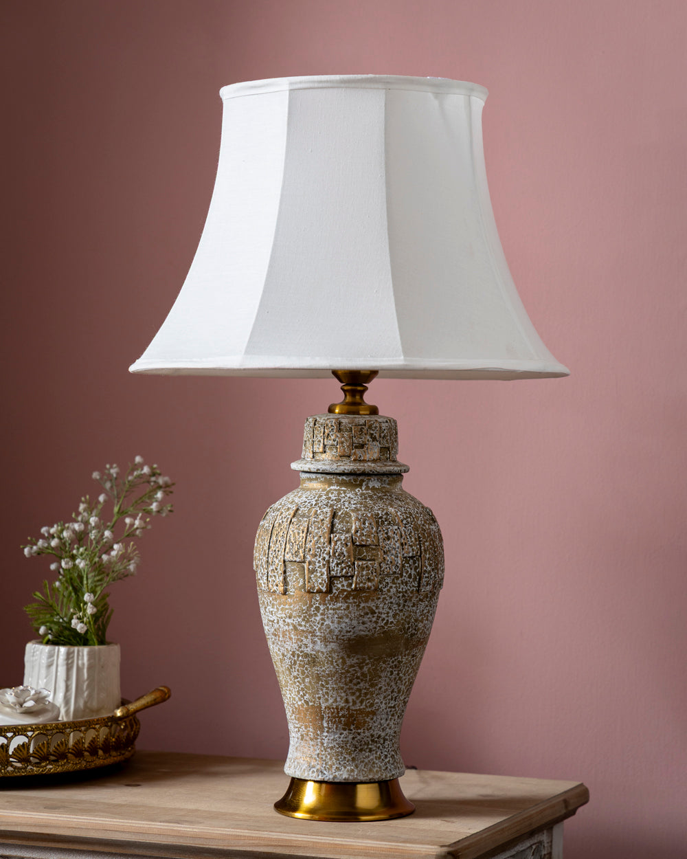 Speckled Decorative Jar Table Lamp