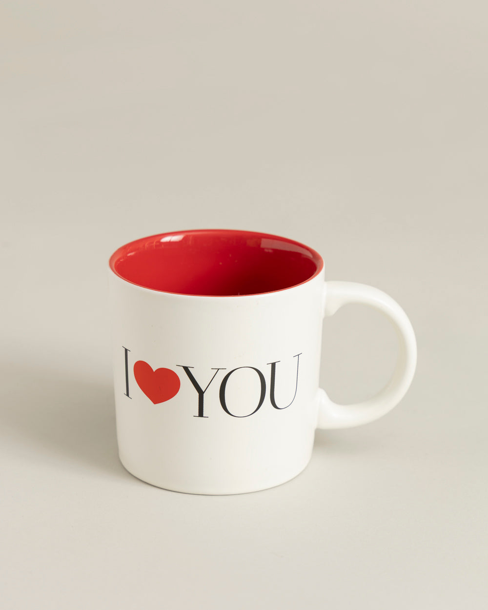 Monogram Heart Dual-Tone Ceramic Mug