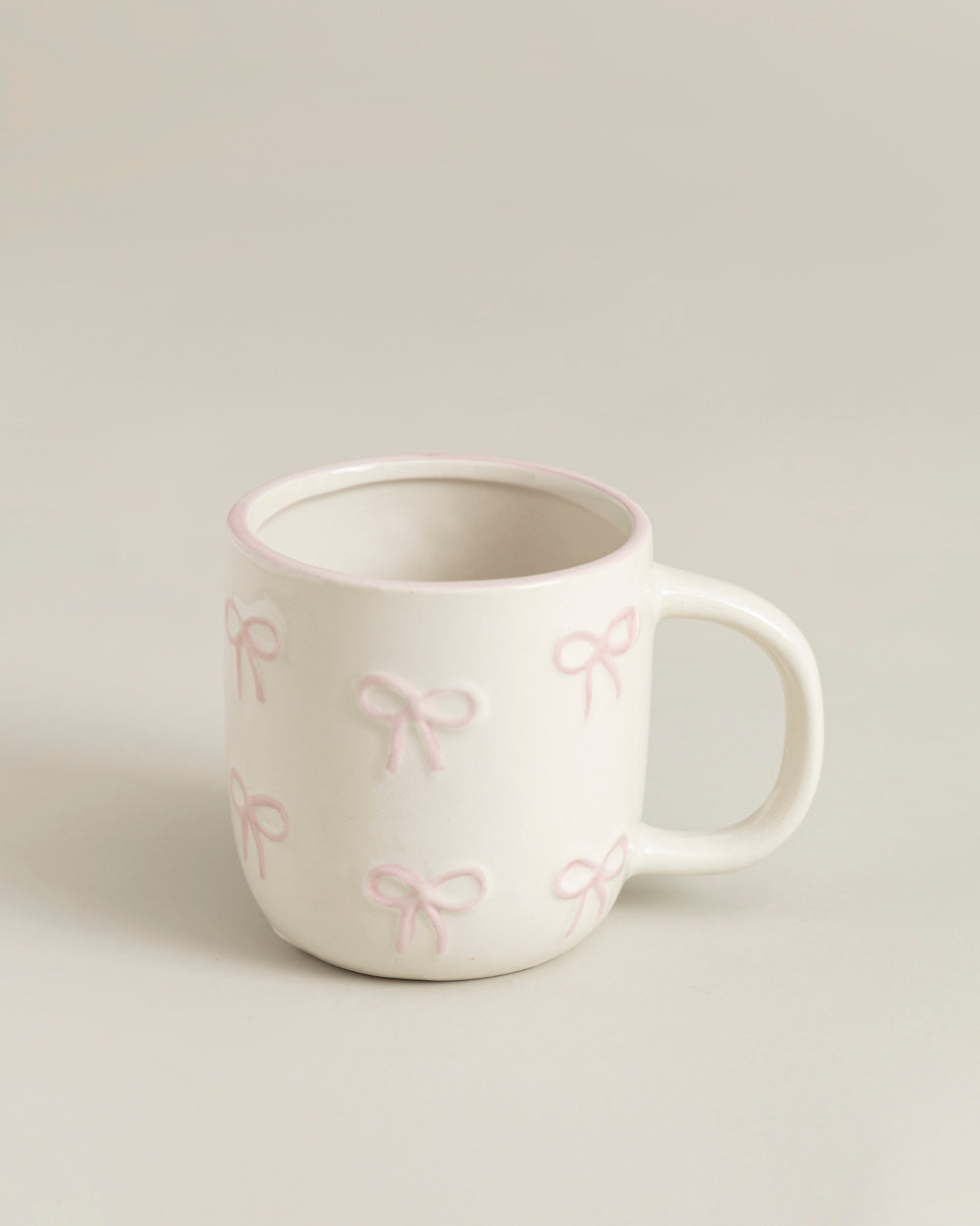 Whispering Ribbons Bow Ceramic Mug