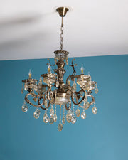 Antique Golden Crystal Chandelier