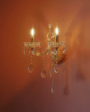 Luxury Golden Crystal Double Wall Sconce