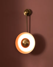 Modern Sculptural Disc Wall Light