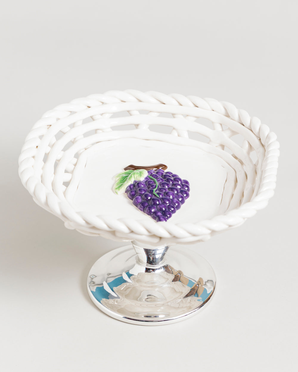 The Riviera Lattice Pedestal Fruit Bowl