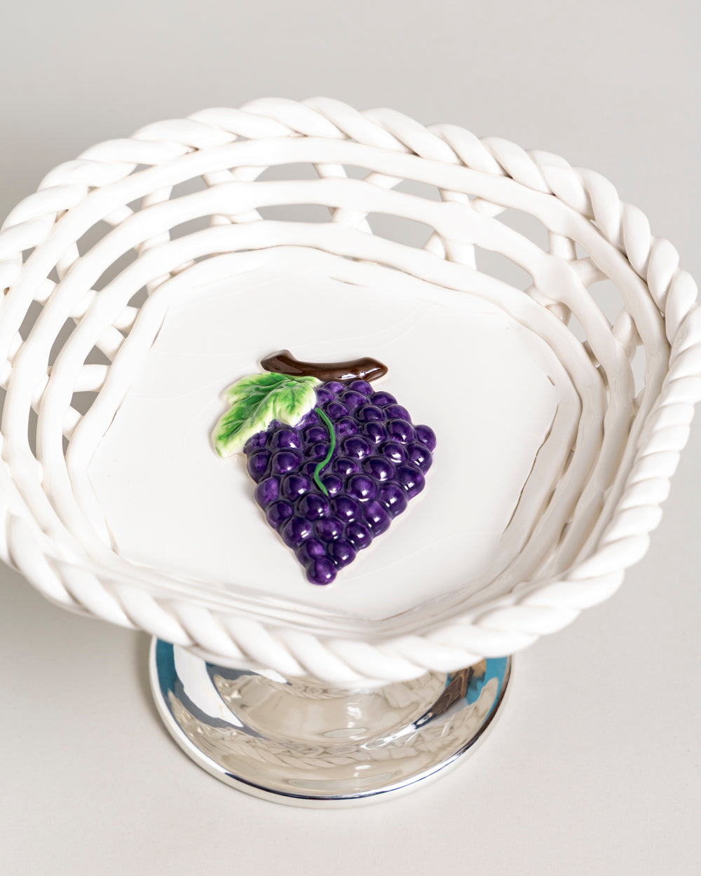 The Riviera Lattice Pedestal Fruit Bowl