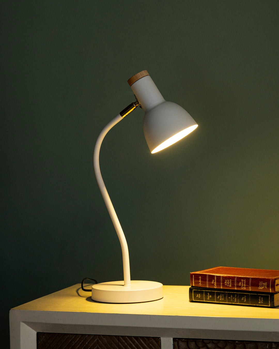 Gooseneck Desk Lamp - White 