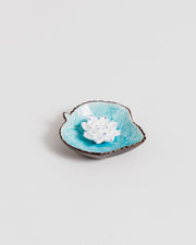 Blossom Serenity Incense Holder - Sky blue