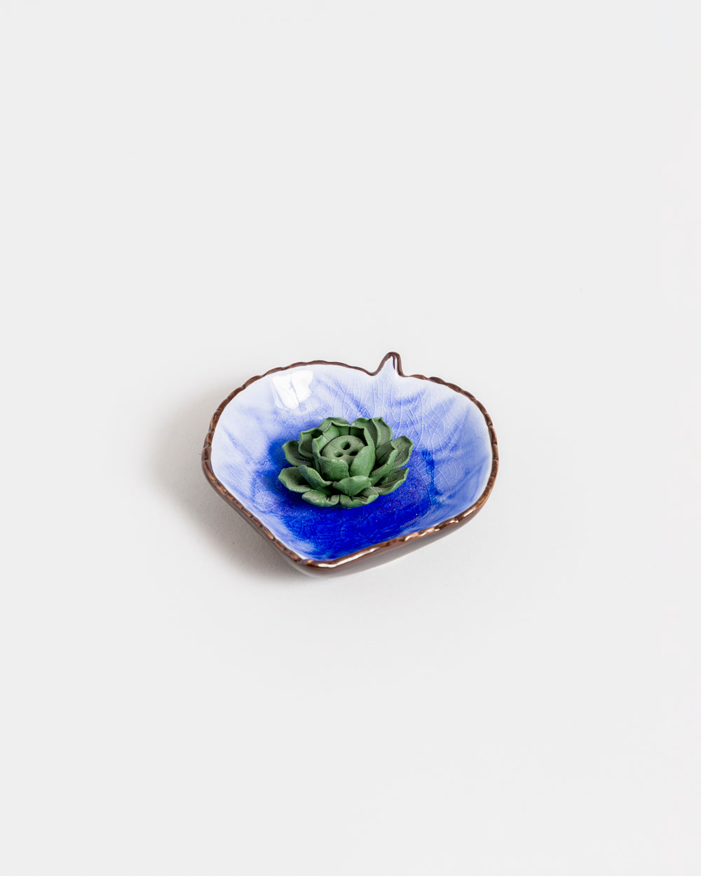 Blossom Serenity Incense Holder - Blue