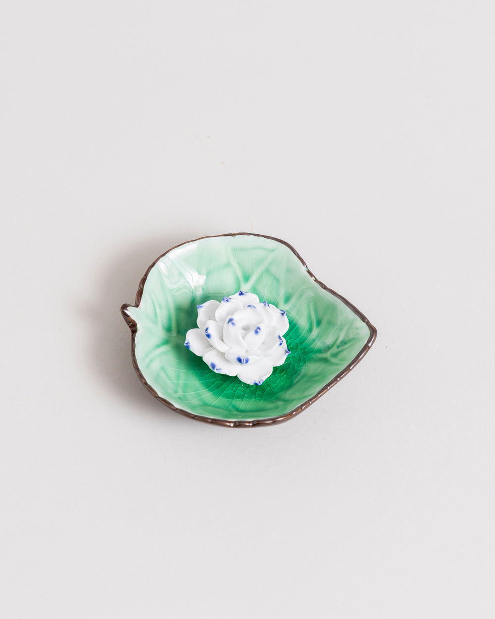 Blossom Serenity Incense Holder - Green