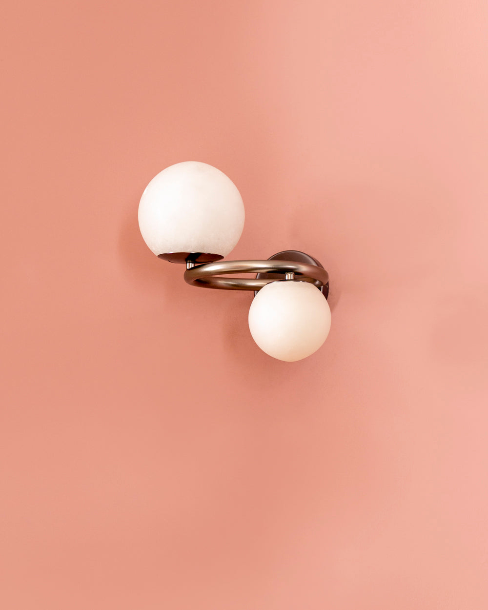 Twin Globe Contemporary Wall Light