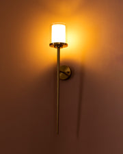 Vertical Glass Shade Designer Wall Light