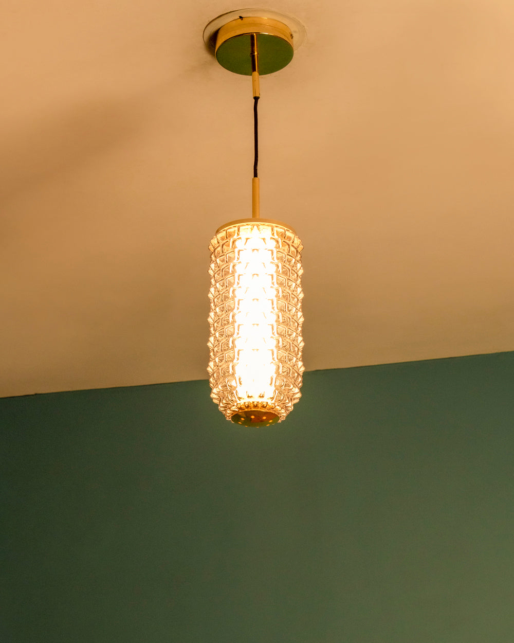 Luxury Textured Cylinder Designer Pendant Light
