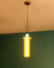 Modern Sculptural Cylinder Pendant Light